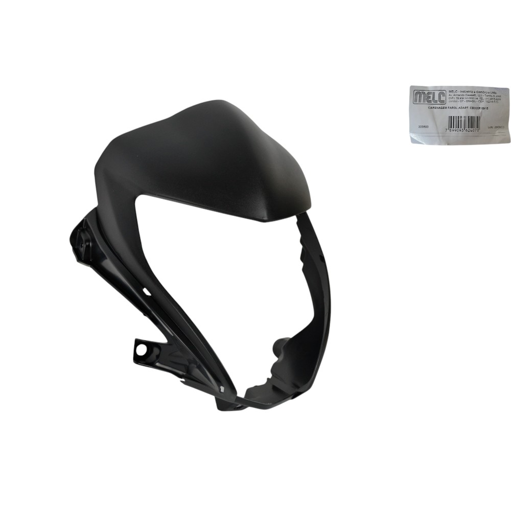 CARENAGEM FAROL PRETO CB300R 09/15 CENTR FOSCA