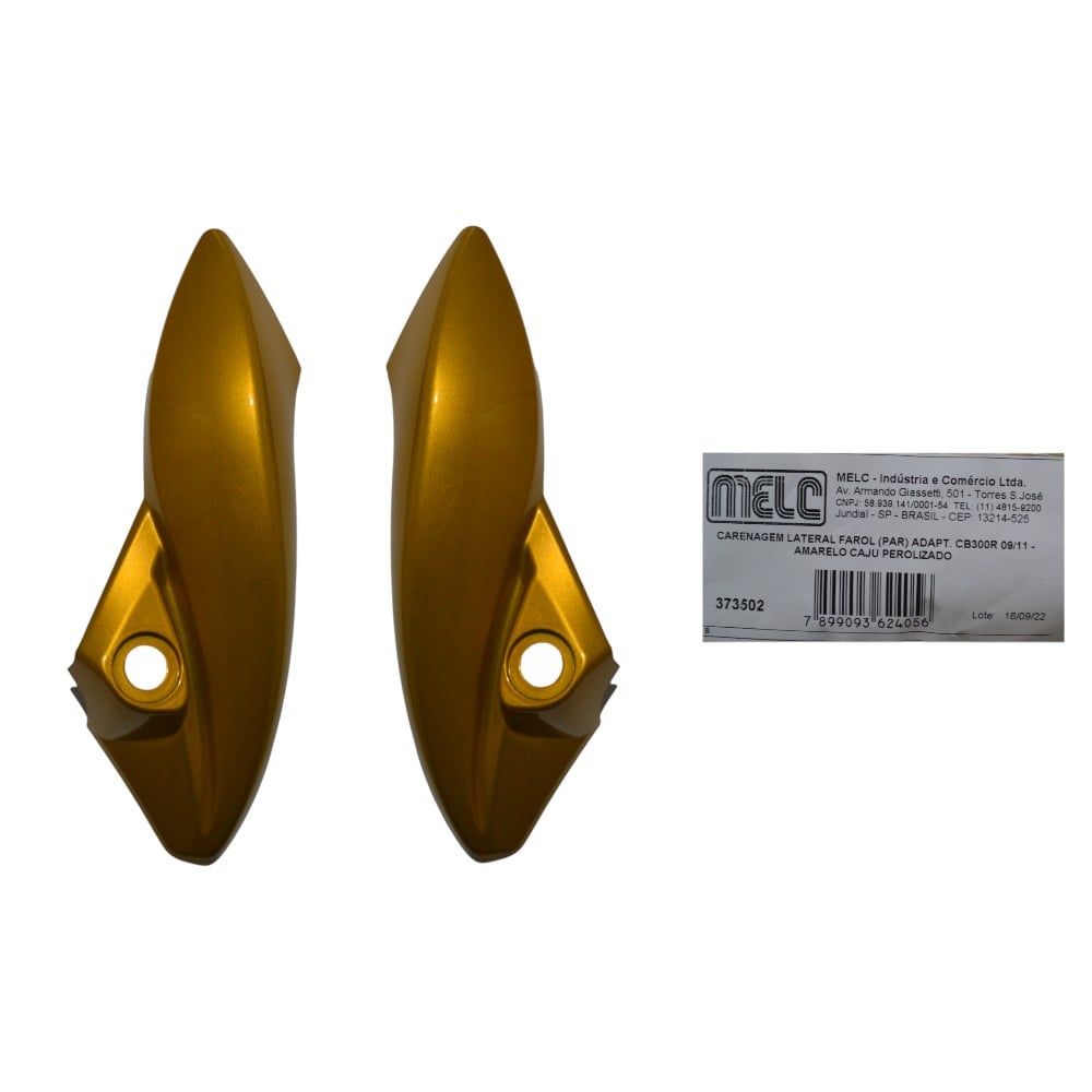 CARENAGEM LAT FAROL AMARELO CB300R 09/10 