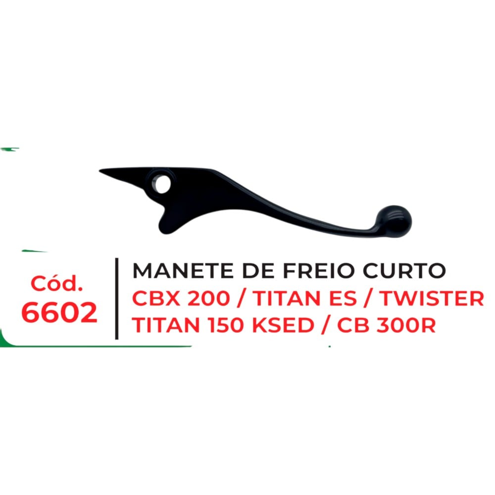 MANETE FREIO CURTO TITAN ES/CBX250/200