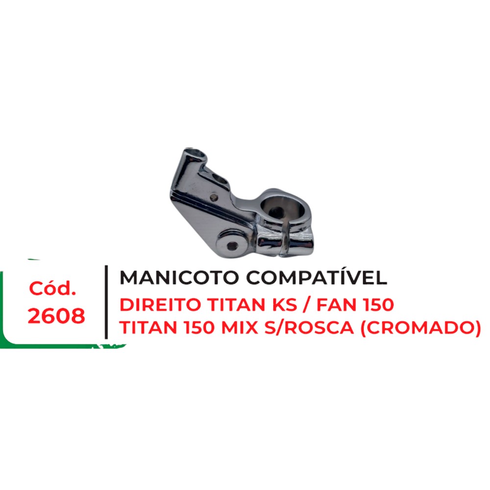 MANICOTO DIR TITAN 00 KS S/ROSCA (CROMA)