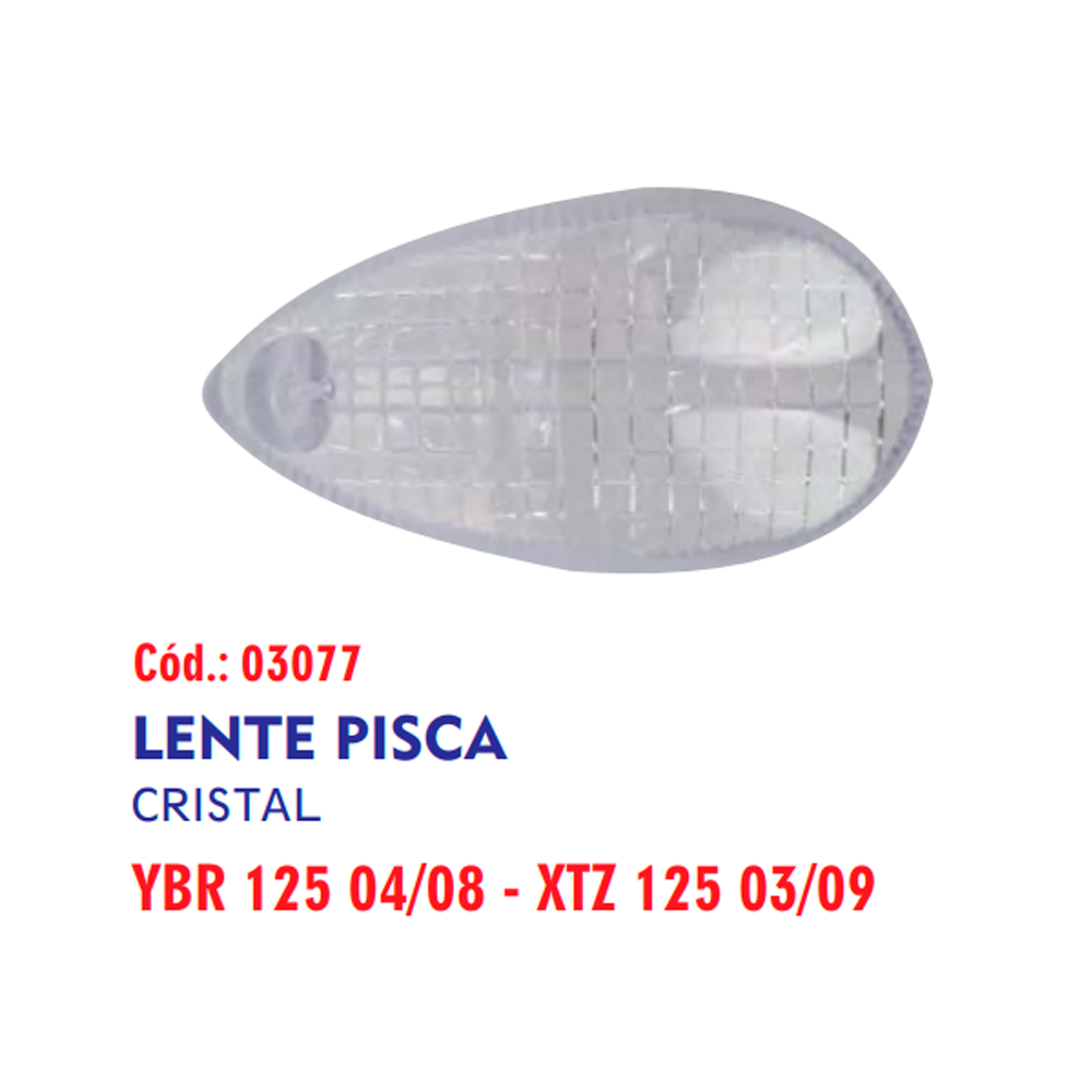 LENTE PISCA YBR 125 FACTOR CRISTAL