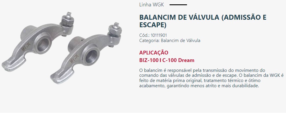 BALANCIM BIZ 100 98/05  ADMISSÃO/ESCAPE 