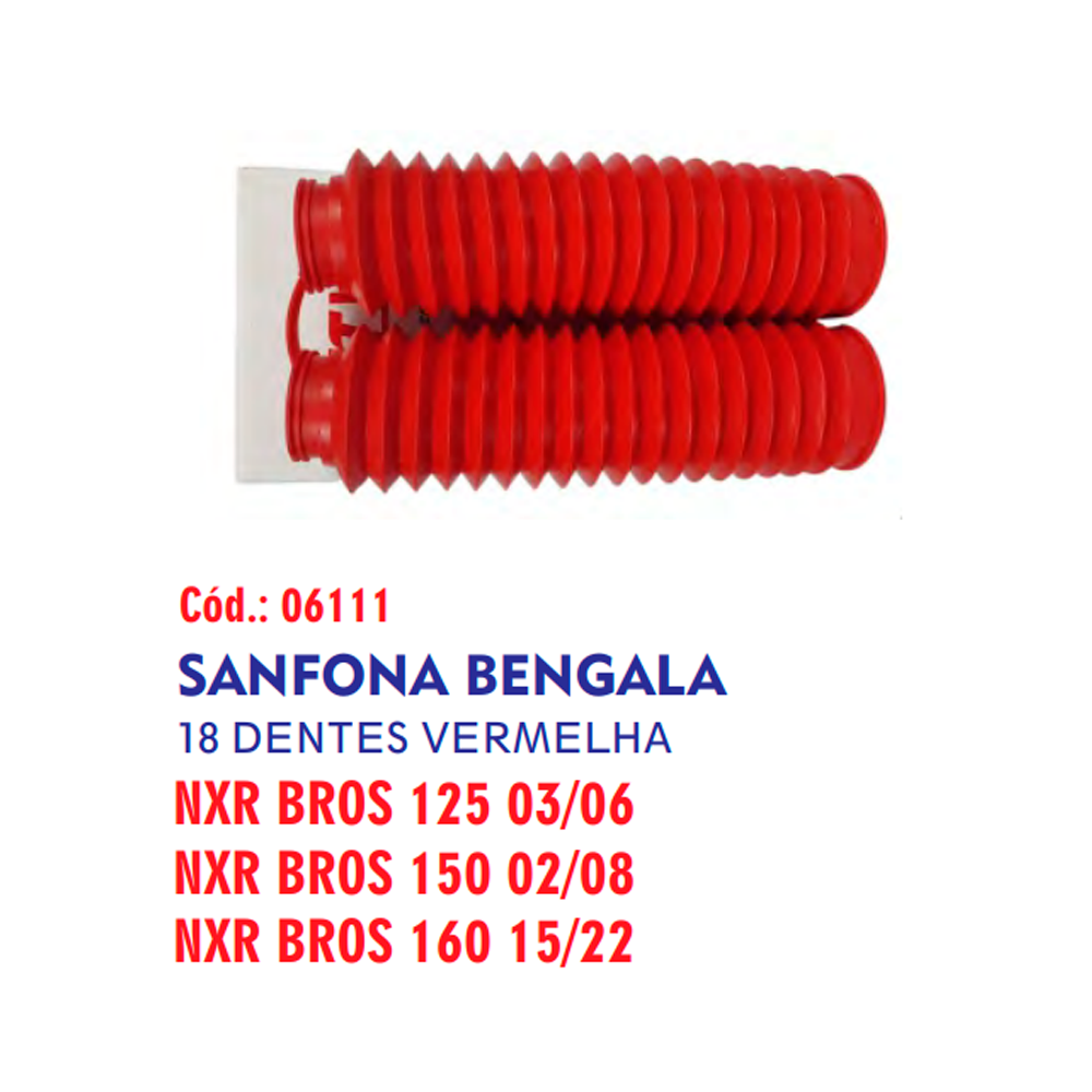 SANFONA BENGA 18D VER NXR 125/150/XLR125