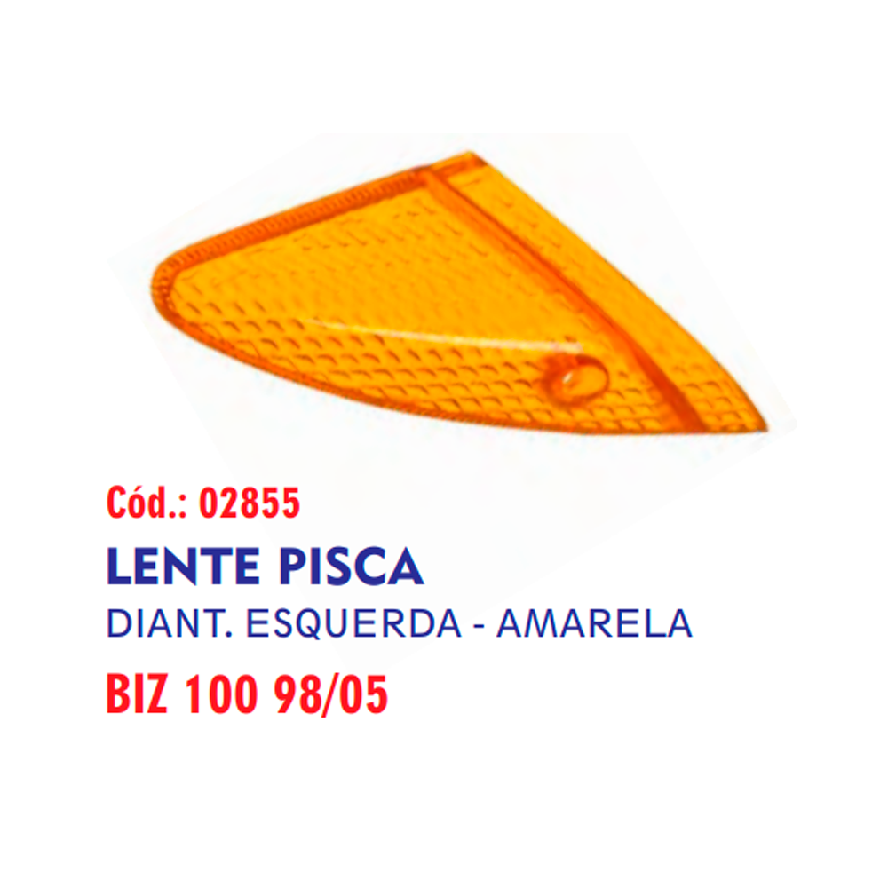 LENTE PISCA BIZ 100 D ESQ