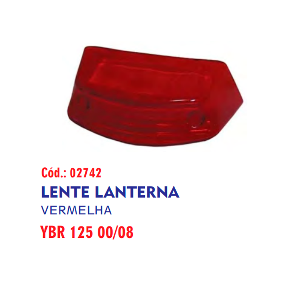 LENTE LANT TRAS YBR 125 05/08 VER