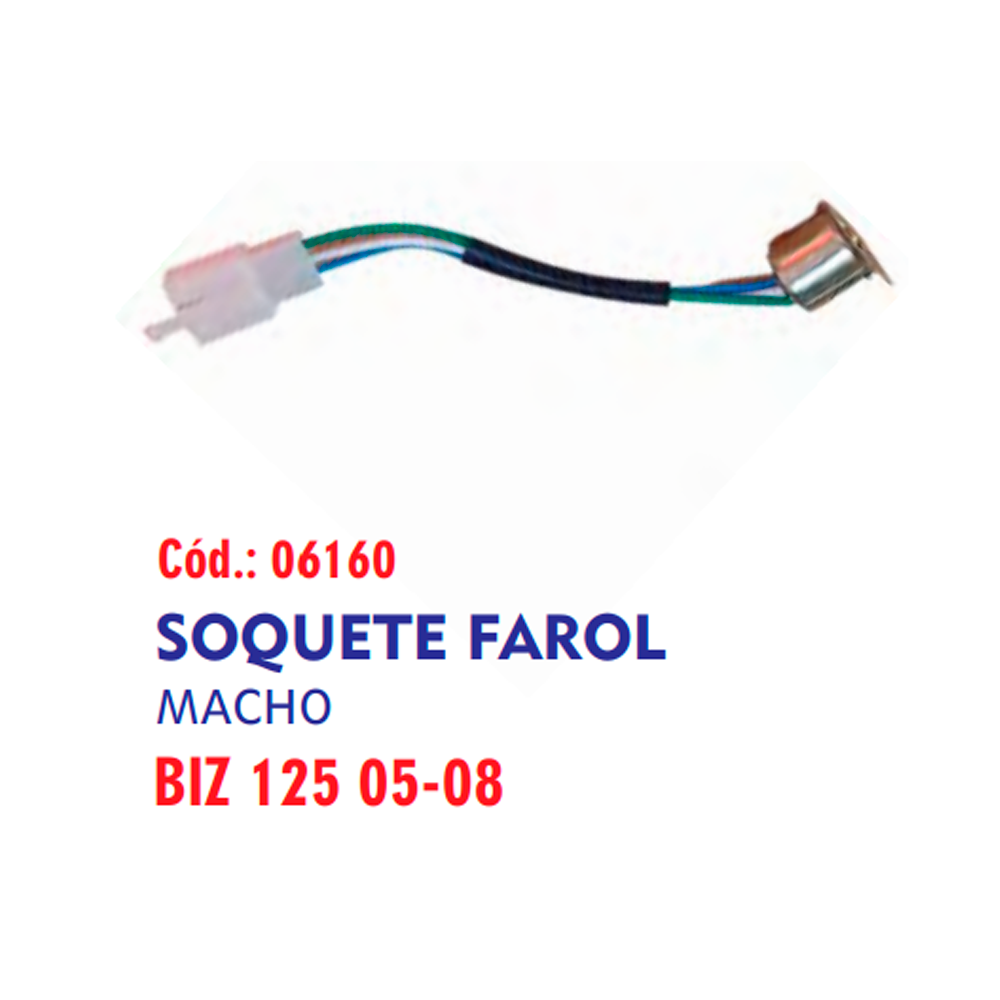 SOQUETE FAROL BIZ 125 2005-2008 FÊMEA