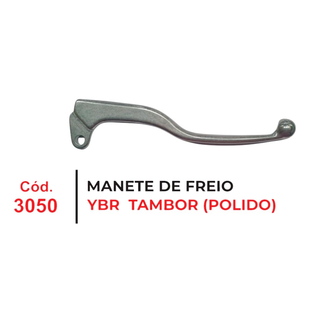 MANETE FREIO YBR125 TAMBOR POLIDA