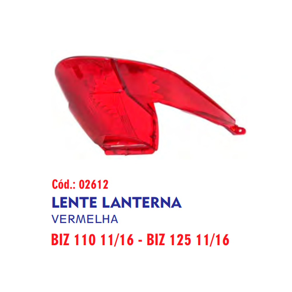 LENTE LANT TRAS BIZ 110 /125 11/16