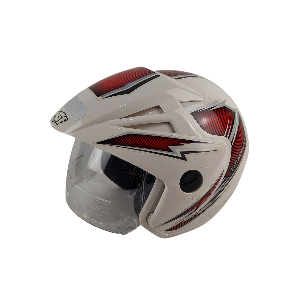 CAPACETE THUNDER OPEN PRIME BCO 58