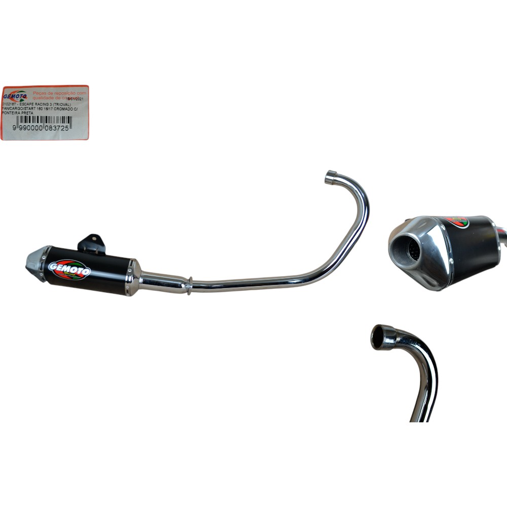 ESCAPAMENTO RACING FAN160 16/17 CARGO STAR PRT