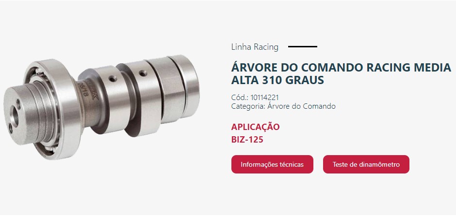 COMANDO VALV BIZ 125 ...2010 PREPARADO