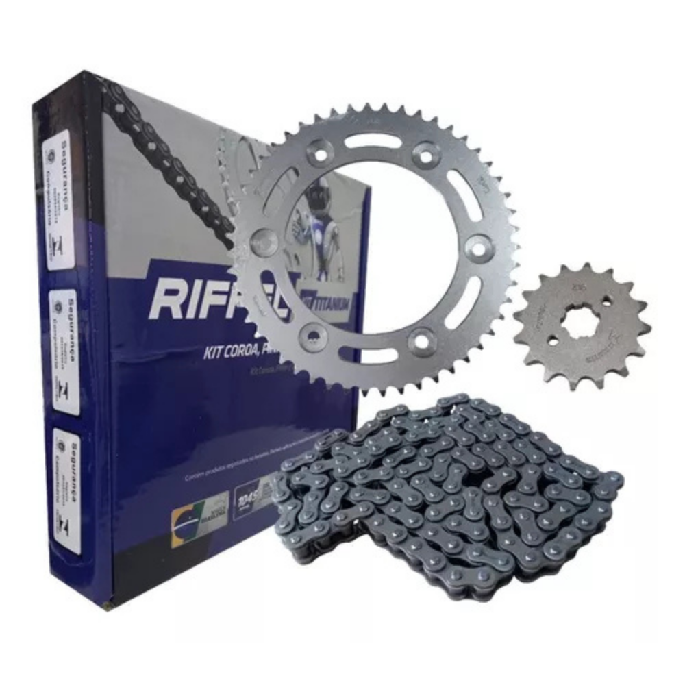 KIT RELAÇÃO BROS 125 13-15 TITANIU