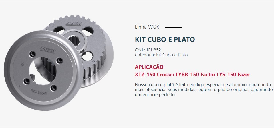KIT CUBO E PLATO FAZER 150