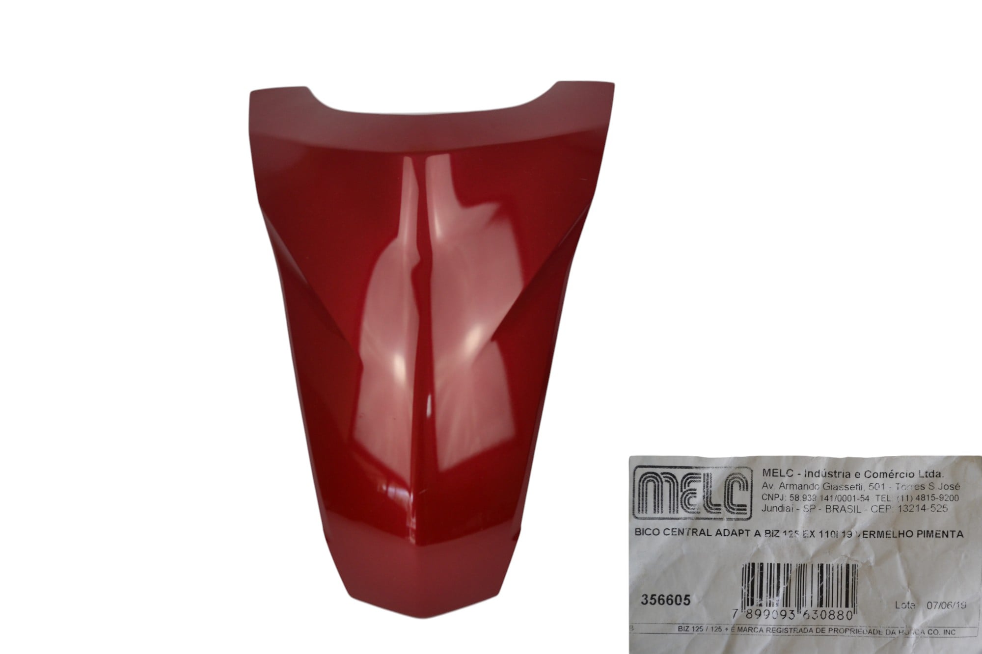 CARENAGEM FRONTAL VERMELHO  BIZ 125/BIZ 110I 2019
