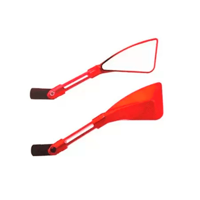 RETROVISOR MINI EVOKE ABS VERMELHO PAR