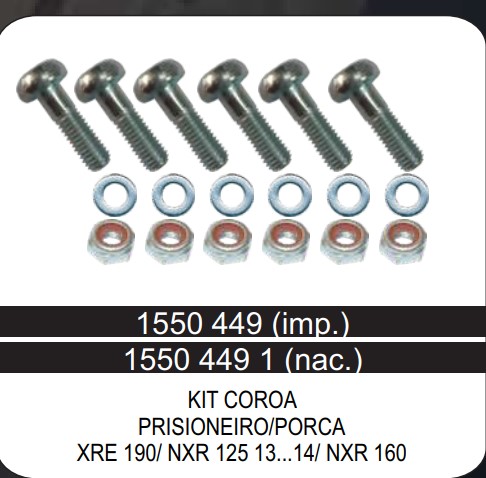 PRISIONEIRO COROA XRE 190/NXR 160