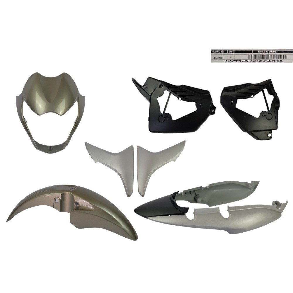 KIT PARA TITAN 150 09 MIX PRATA MET