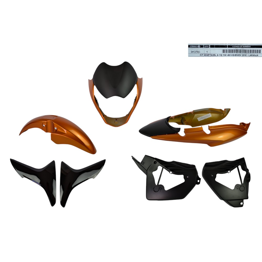 KIT PARA TITAN 150 10 MIX LARANJA