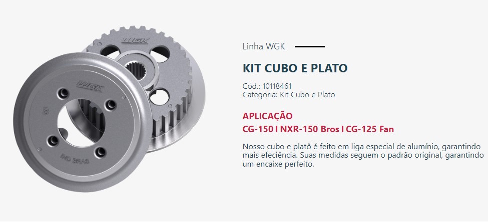 KIT CUBO E PLATO TITAN 150