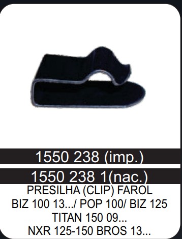 PRESILHA FAROL BIZ 100 13... (CLIP)