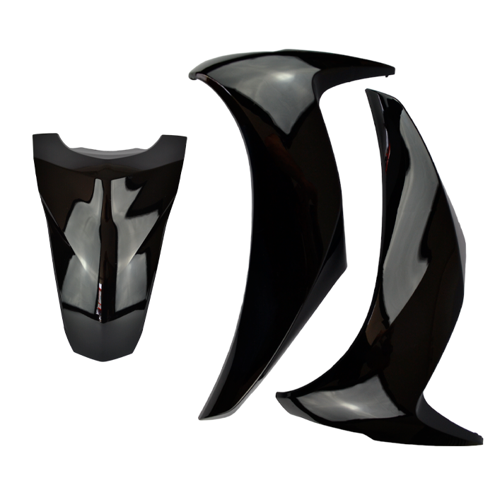 CARENAGEM FRONTAL PRETO BIZ 125 2018 EX 3PC 