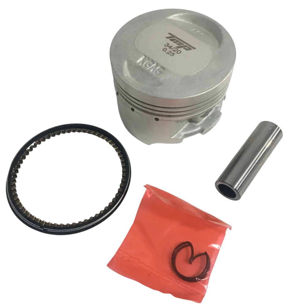 PISTAO C/ANEIS 0.25 COMP TITAN 125 02...