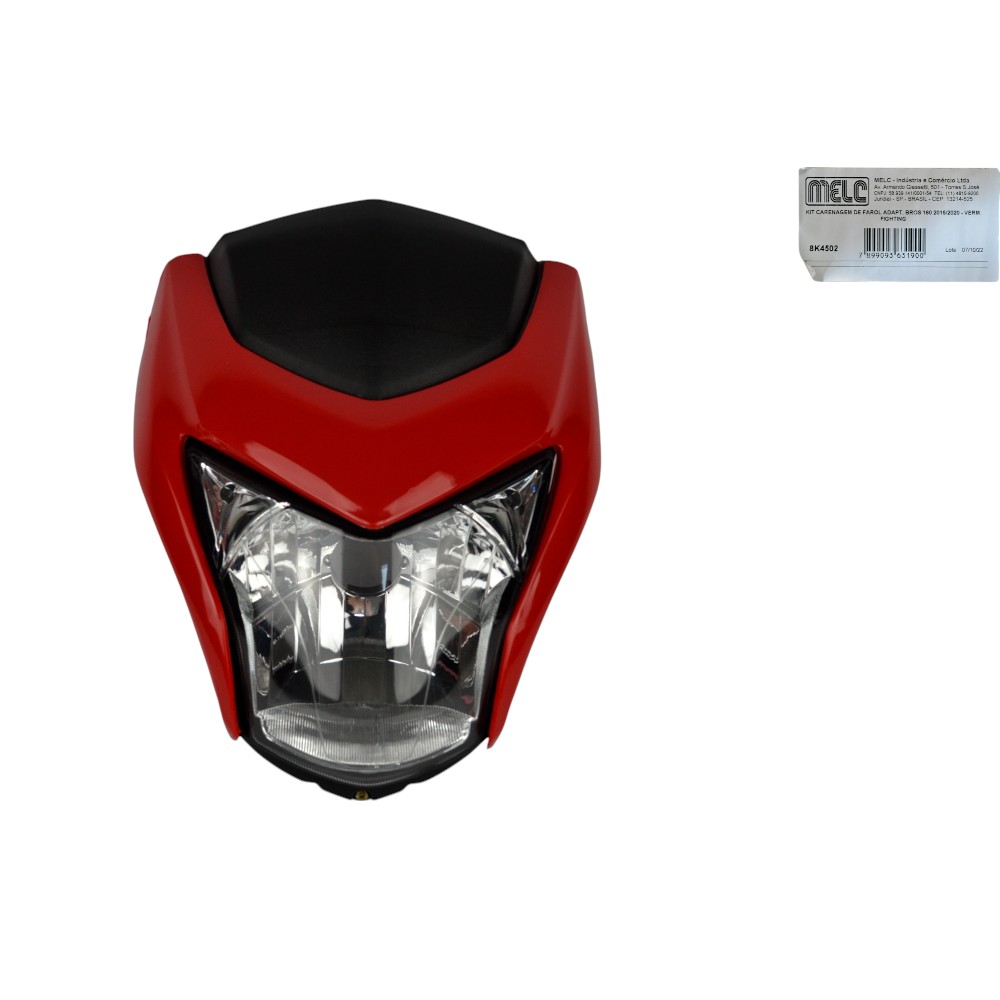 KIT FAROL/CARENAGEM/EXT BROS 160 BROSS VERMELHO