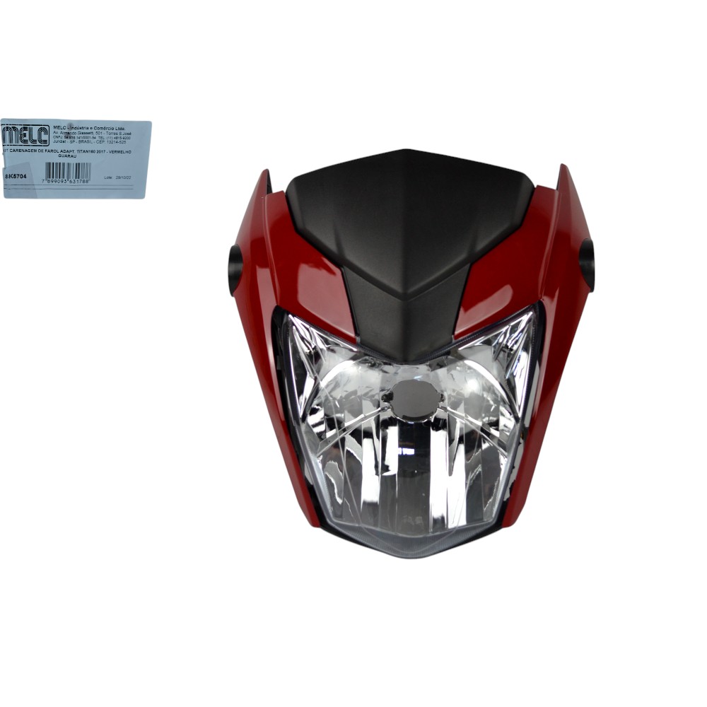 KIT FAROL/CARENAGEM/LAT. TITAN 160 VERMELHO 17