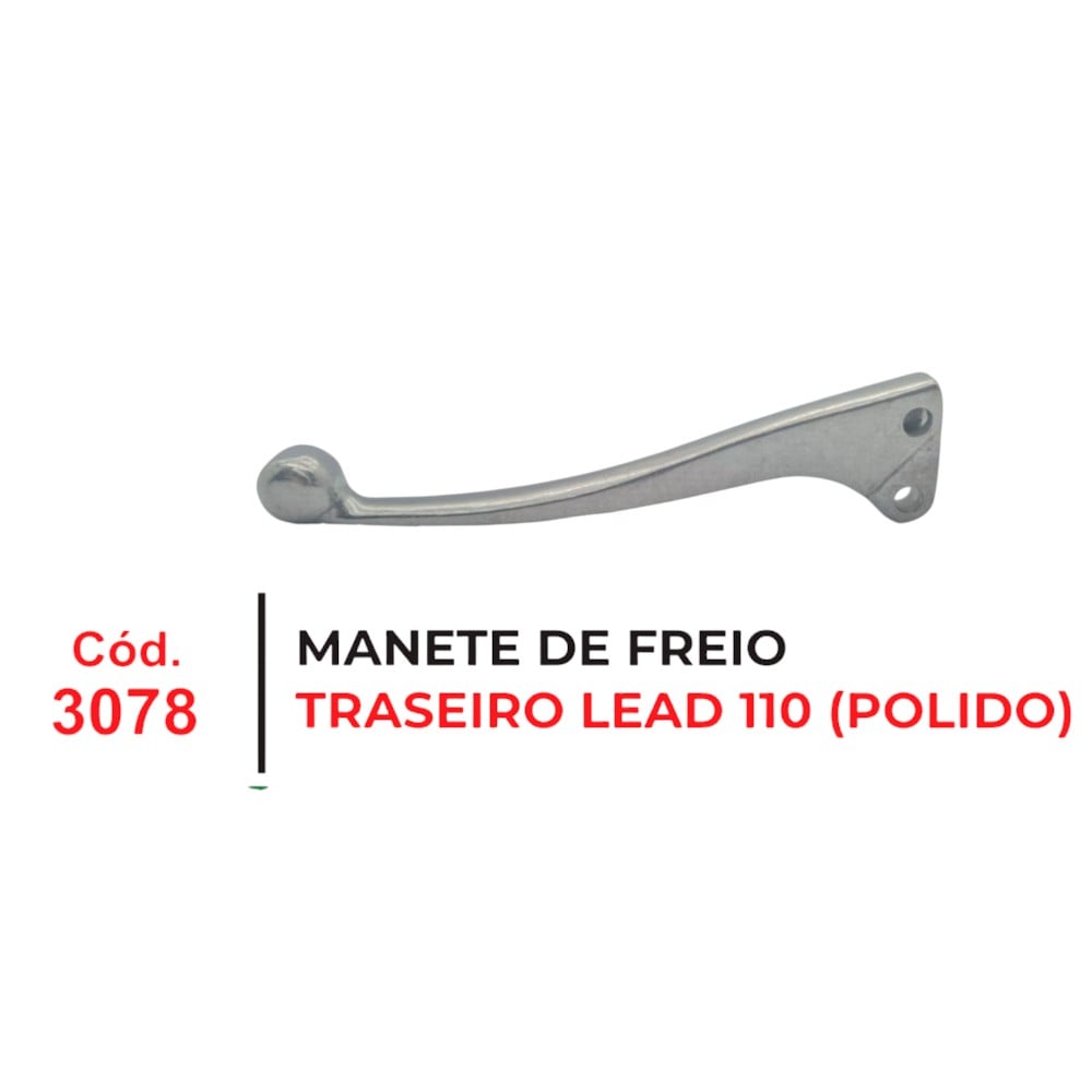 MANETE FREIO LEAD 110 TRASEIRO (POLIDO