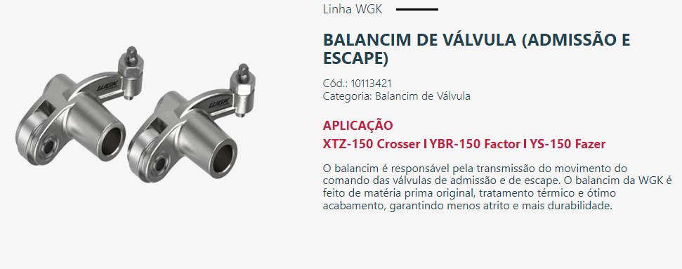 BALANCIM FAZER 150 / CROSSER 150 