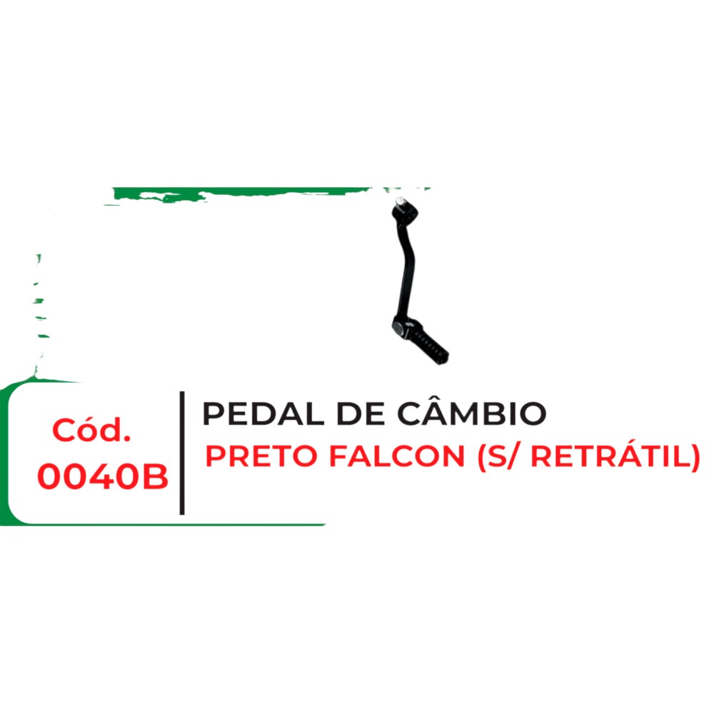 PEDAL CAMB NX 400 FALCON (PRETO)