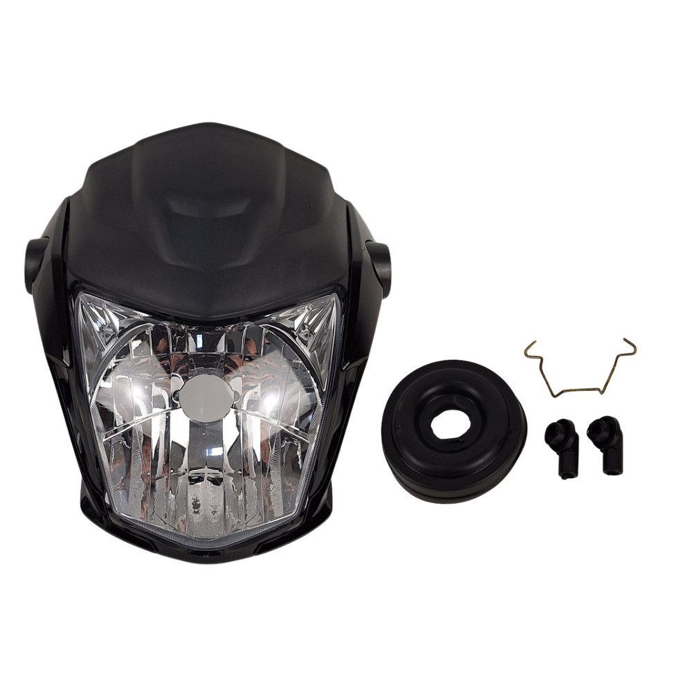 KIT FAROL/CARENAGEM/LAT. FAN 160 PRETO 22/23