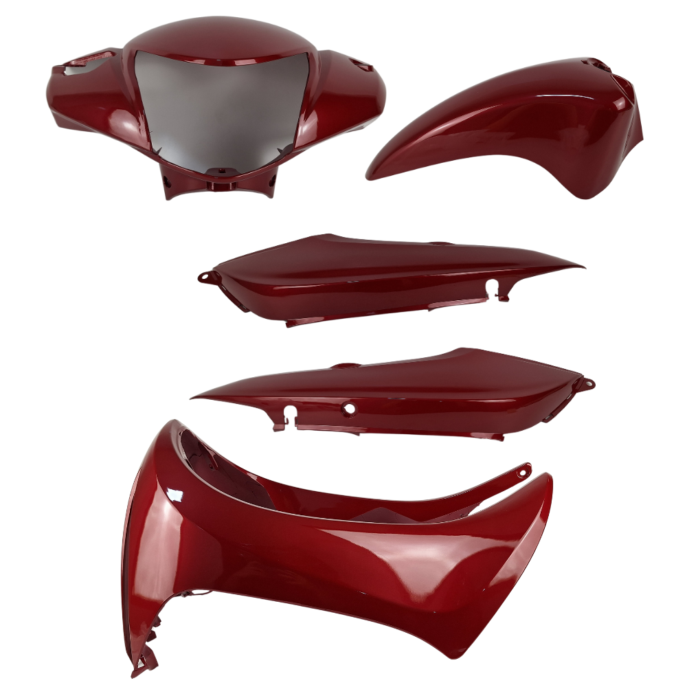 KIT PARA BIZ 125 13 EX VERMELHO PIMEN