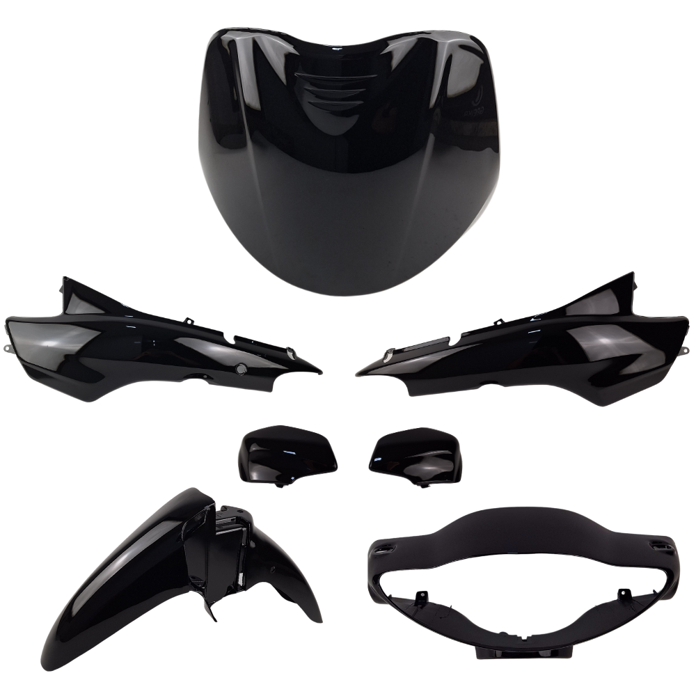 KIT PARA BIZ 100 00/01/03/04/05 PRETO