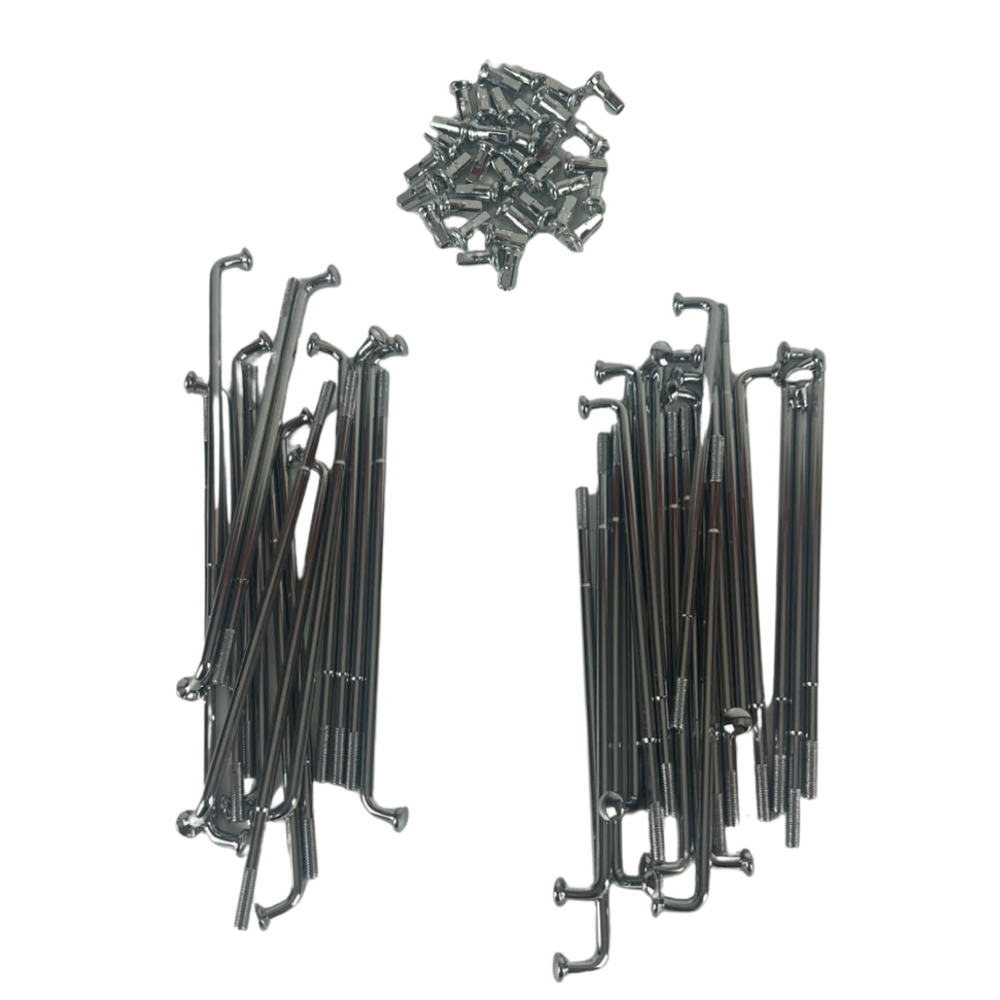 RAIO TRAS CROM BIZ 100 4MM (COMPATIVEL)