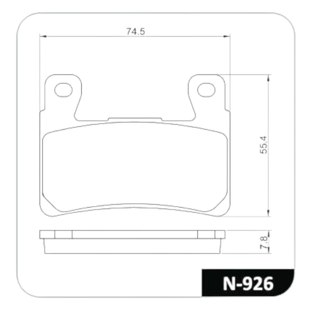 PASTILHA FREIO D CBR600 HORNET