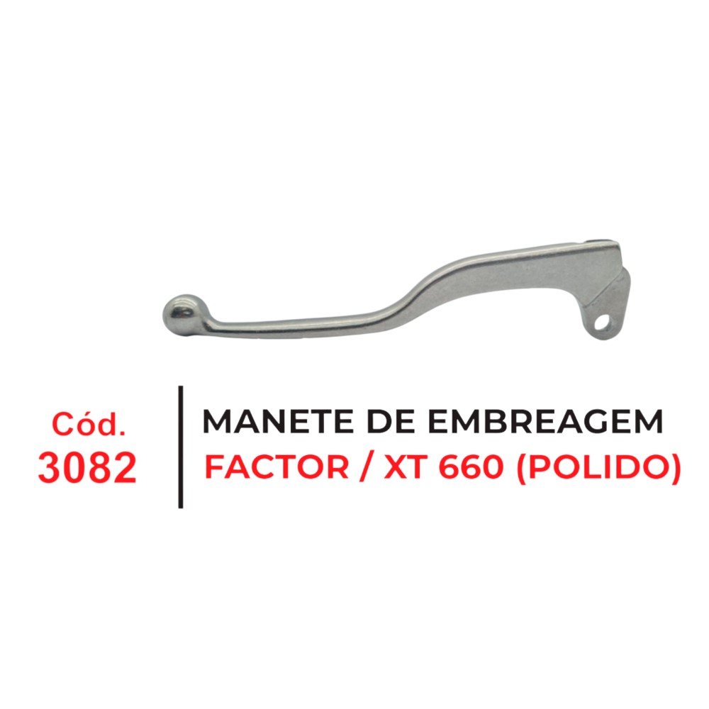 MANETE EMBREAGEM YBR FACTOR POLIDO