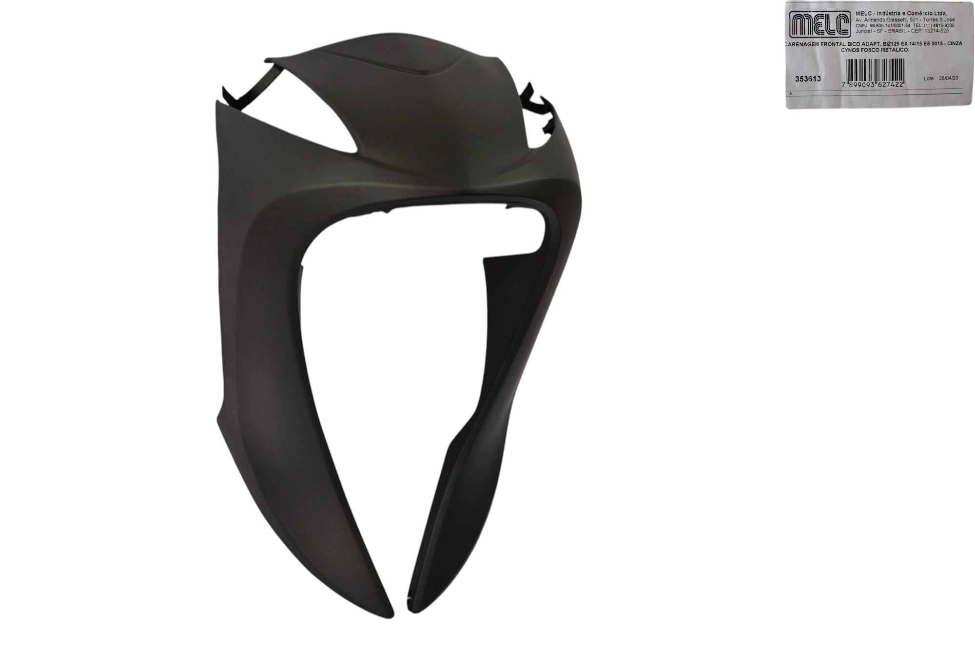 CARENAGEM FRONTAL CINZA FOSCO BIZ 125 EX 14/15