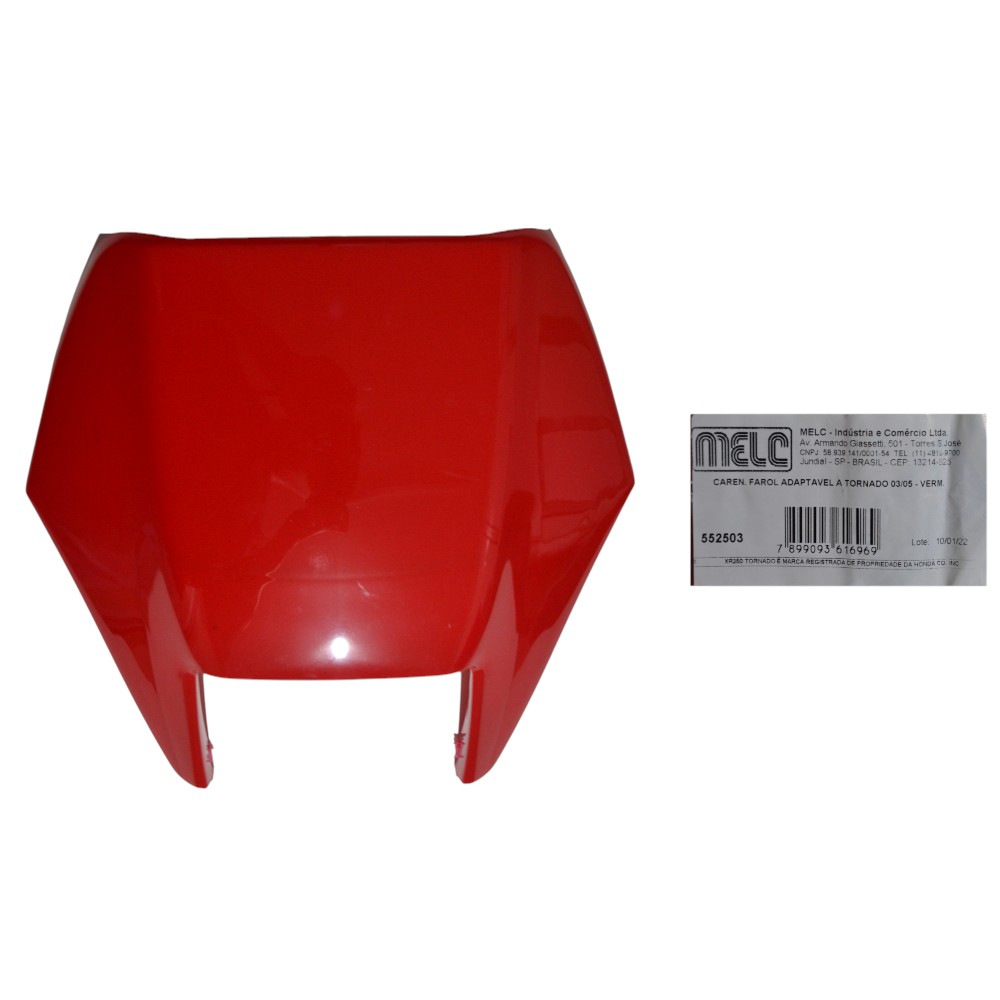 CARENAGEM FAROL VERMELHO TORNADO TORNADO 03/04