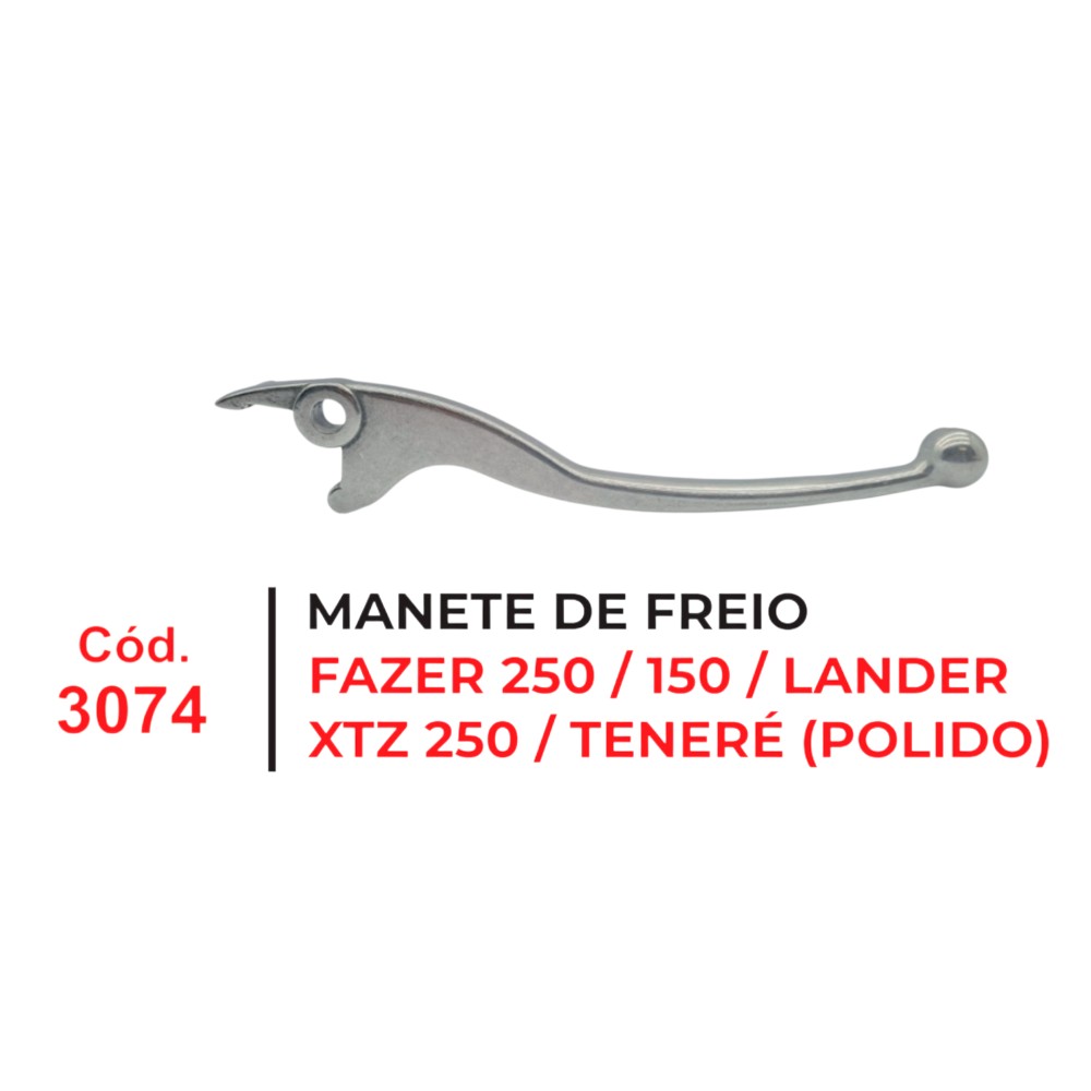MANETE FREIO FAZER 150/250 POLIDO