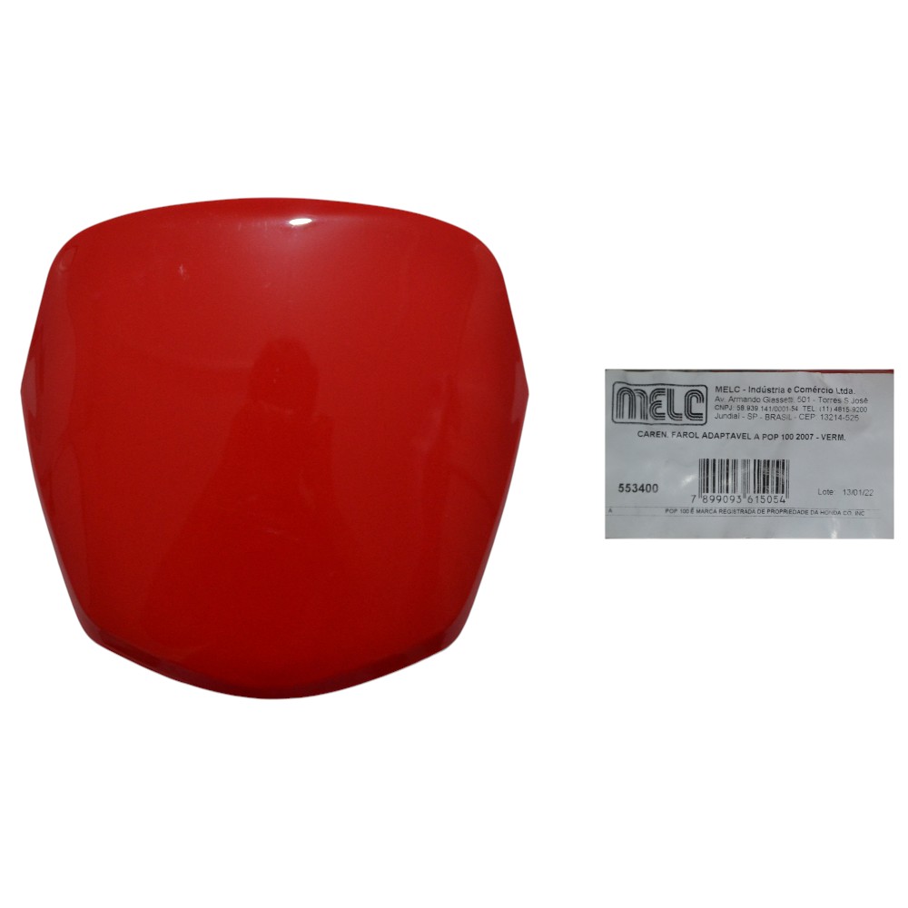 CARENAGEM FAROL VERMELHO POP 100 07