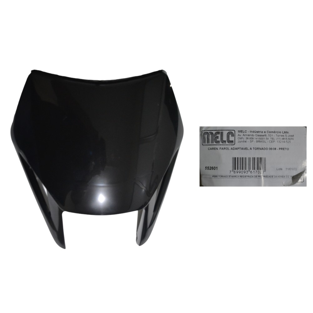 CARENAGEM FAROL PRETO TORNADO TORNADO 06/08
