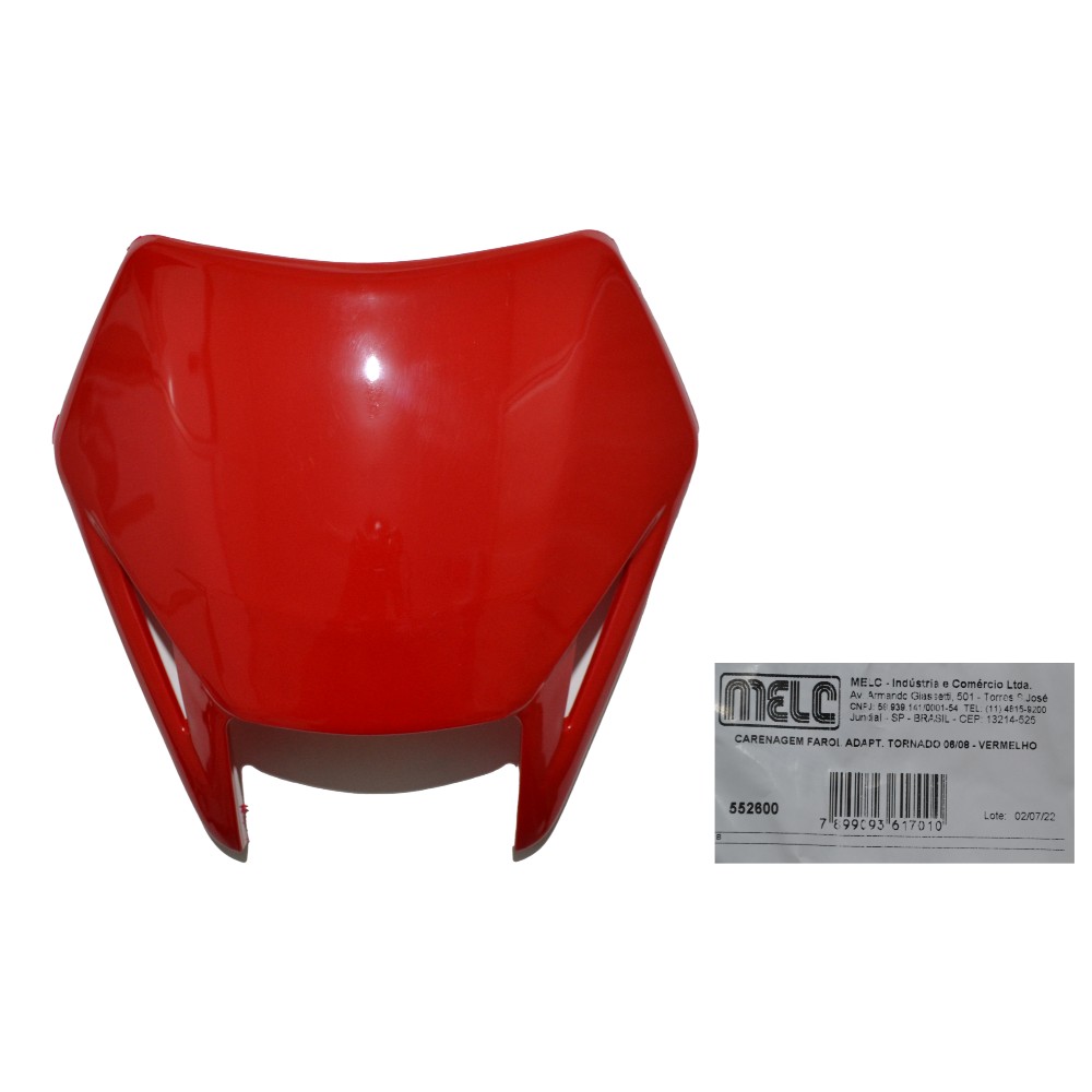 CARENAGEM FAROL VERMELHO TORNADO TORNADO 06/08