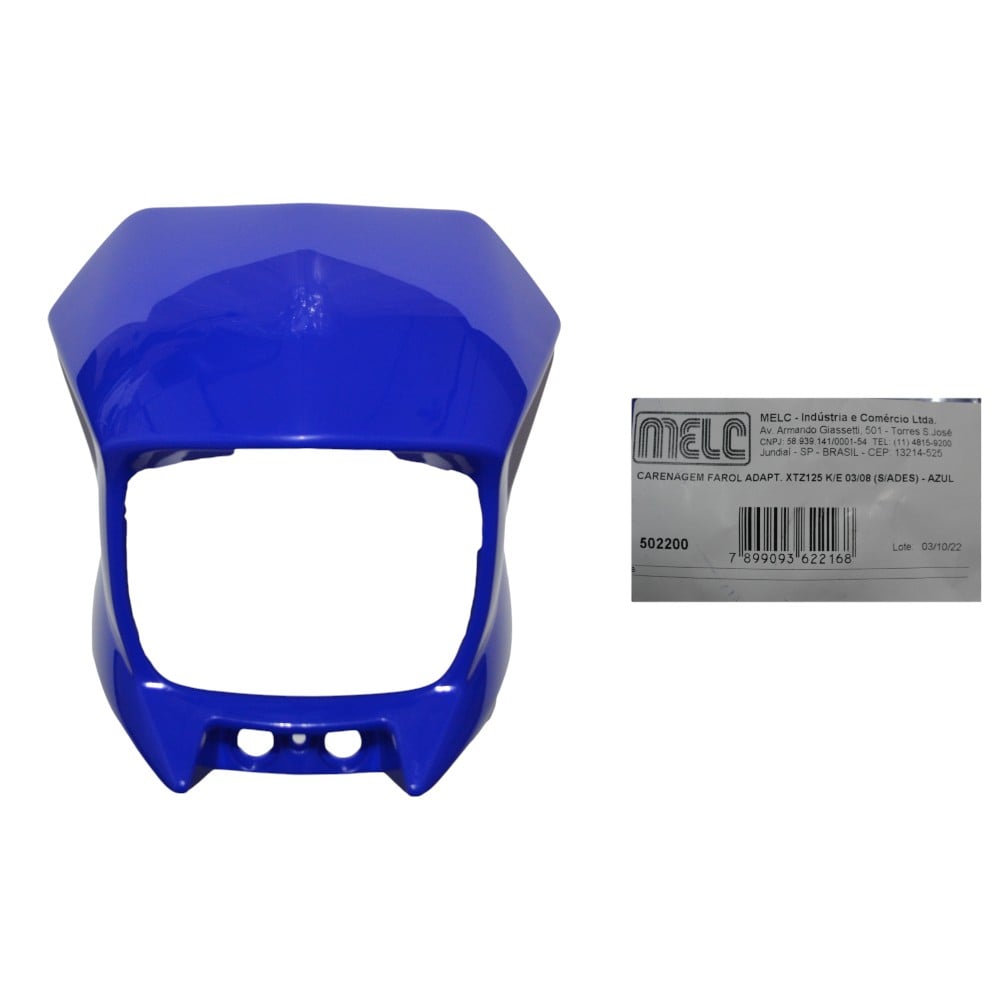 CARENAGEM FAROL AZUL XTZ 125 K/E 03/08  S/F