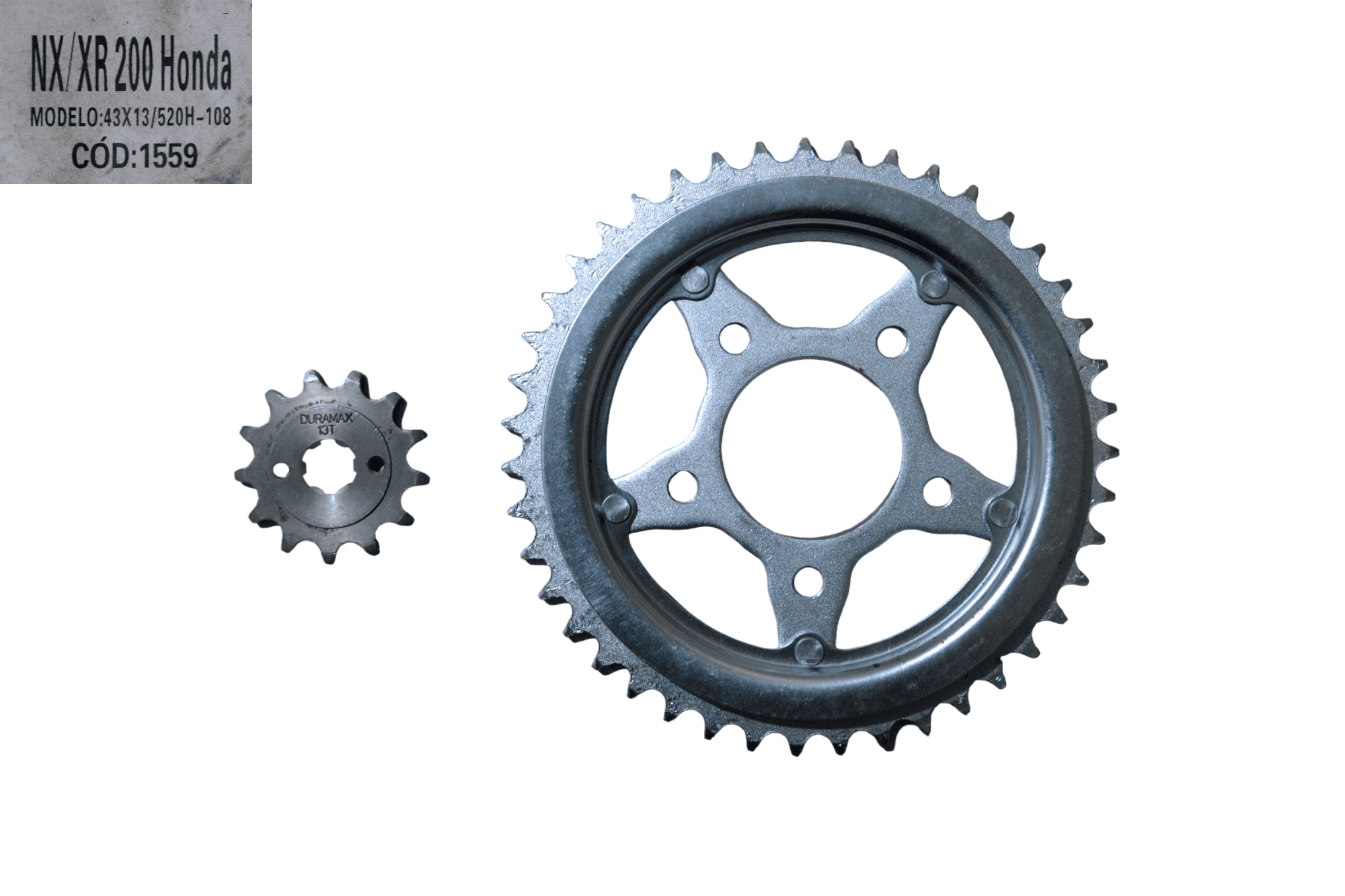 KIT RELAÇÃO NX/XR200 43T-13T/520HX108L