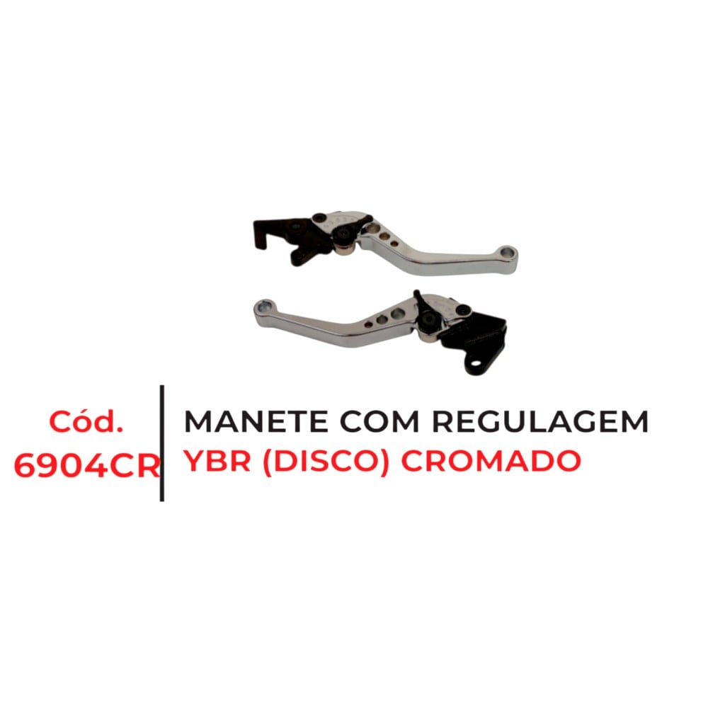 MANETE COM REG YBR 125 DISCO (CROM)